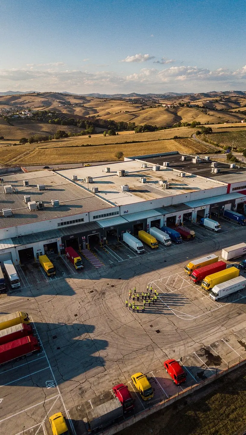 Área de lavado y limpieza integral para vehículos empresariales en instalaciones de mantenimiento en España.